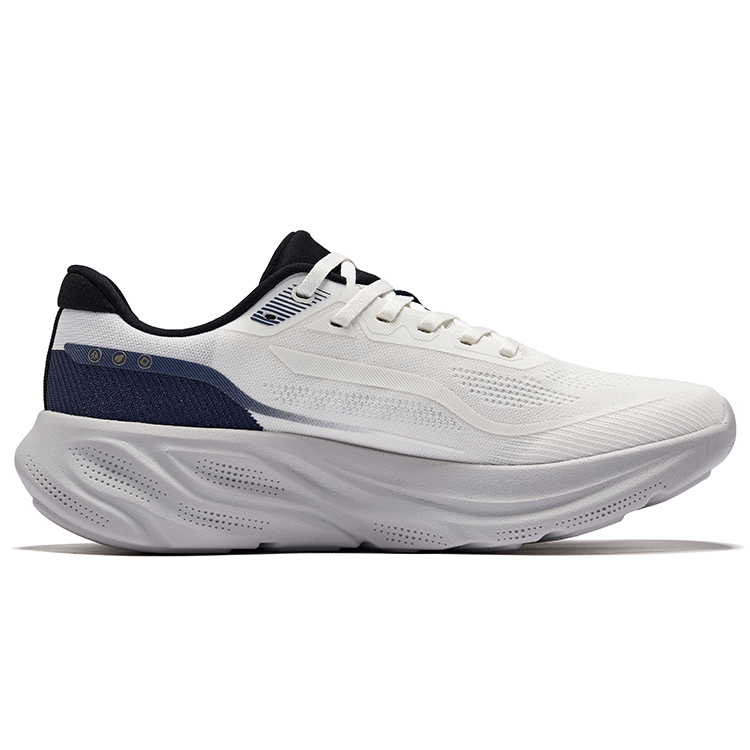 Erke Breathable And Resilient Low top Running Shoes Men’s Microcrystal White Fjord Blue