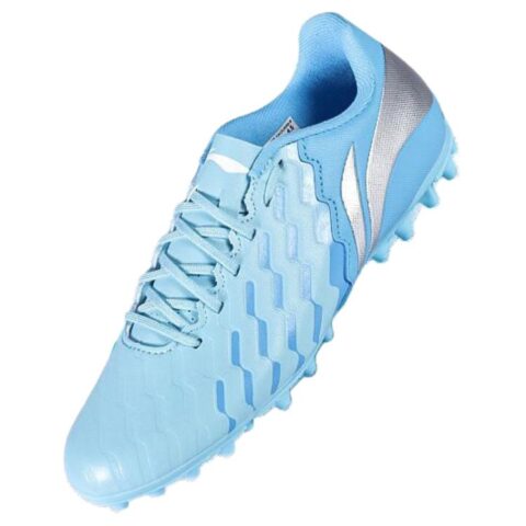 Li Ning Brocade MG Multi Ground Natural Grass Slip Resistant Abrasion Resistant Soccer Shoes Men’s Blue