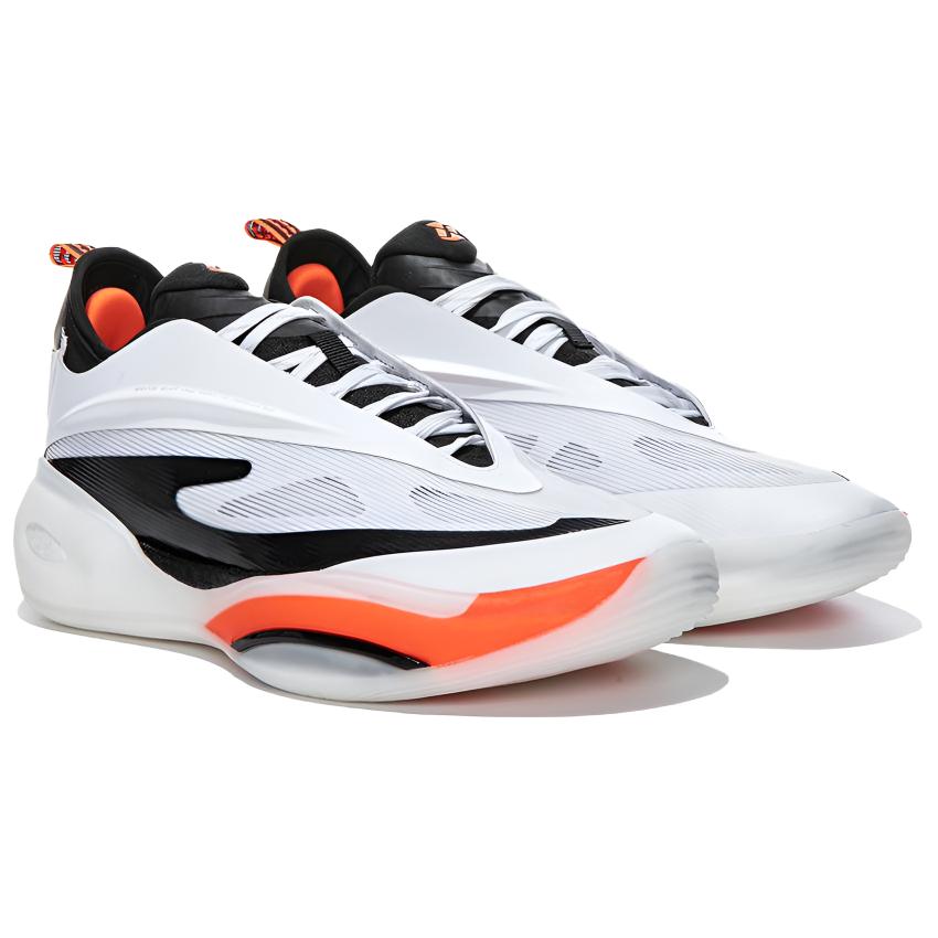 Erke Humble 2.0 Cushioning Slip Resistant Rebound Low top Cushioning Gel Basketball Shoes Men’s White Black