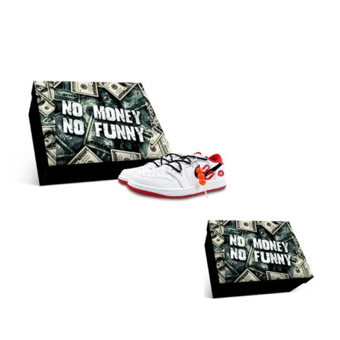Jordan Air Jordan 1 Abrasion Resistant Slip Resistant Low top Vintage Basketball Shoes Unisex White Red