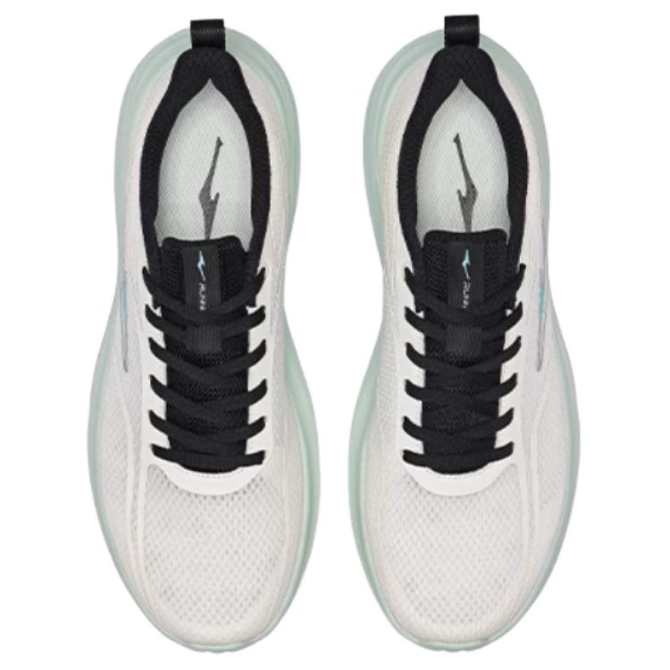 Erke Breathable Abrasion Resistant Breathable And Wear resistant Low top Casual Running Shoes Men’s White Green