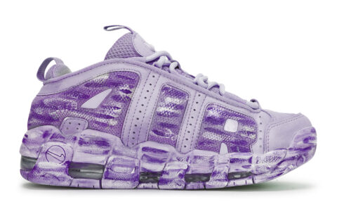 Nike Air More Uptempo Vintage Basketball Shoes Unisex Low Top Purple
