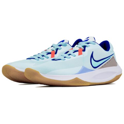 Nike Precision 6 Mesh Low top Basketball Shoes Men’s Light Blue