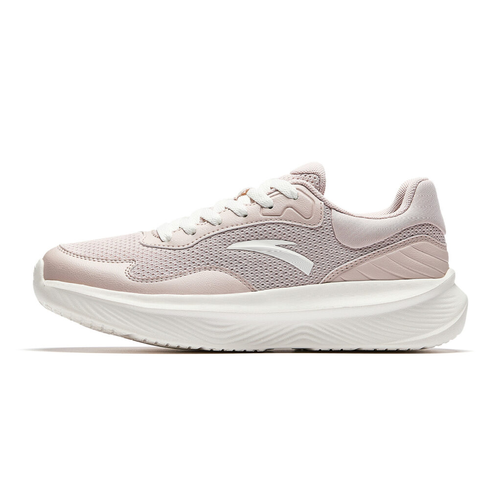 Anta Fabric Low top Running Shoes Women’s Lotus Gray/Ivory White