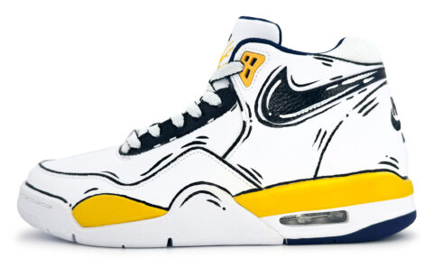 Nike Flight Legacy Slip Resistant Abrasion Resistant Slip Resistant Abrasion Resistant Mid top Vintage Basketball Shoes