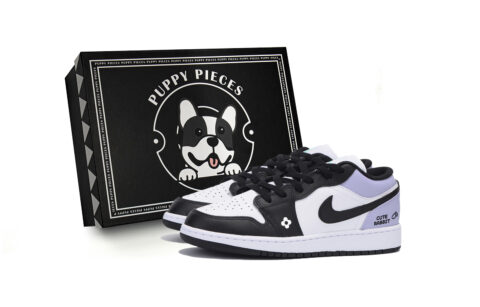 Jordan Air Jordan 1 Low top Vintage Basketball Shoes Men’s White Purple