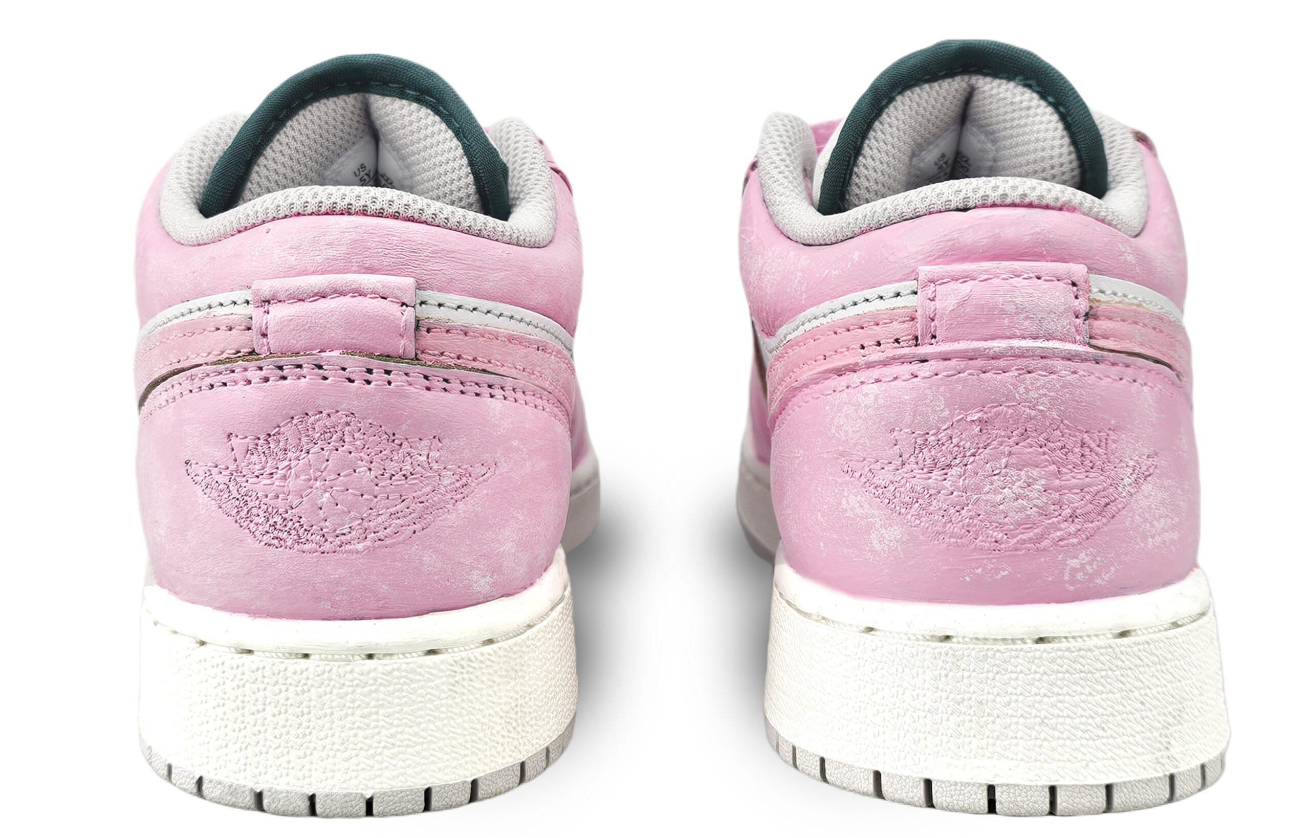 Jordan Air Jordan 1 Low top Vintage Basketball Shoes Unisex Pink White