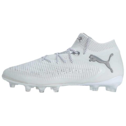 PUMA FUTURE 8 AG Artificial Ground Fabric Abrasion Resistant Soccer Shoes Men’s White