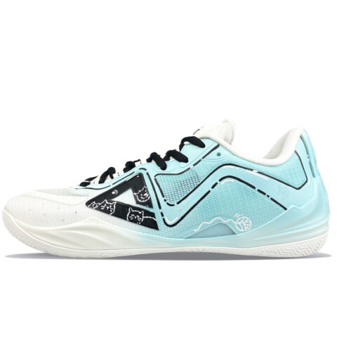 PEAK Slip Resistant Abrasion Resistant Coverage Low top Basketball Shoes Men’s Blue White