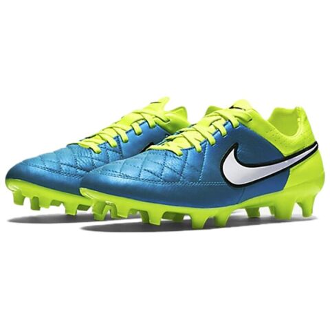 Nike FG Firm Ground Slip Resistant Abrasion Resistant Soccer Shoes Unisex Blue