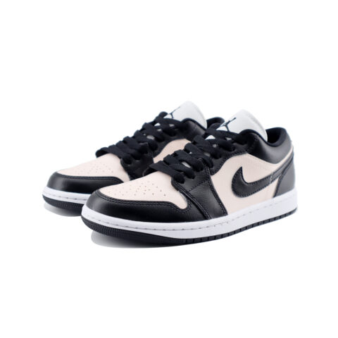 Jordan Air Jordan 1 Chuangyi Slip Resistant Abrasion Resistant Low top Vintage Basketball Shoes Unisex Black Pink