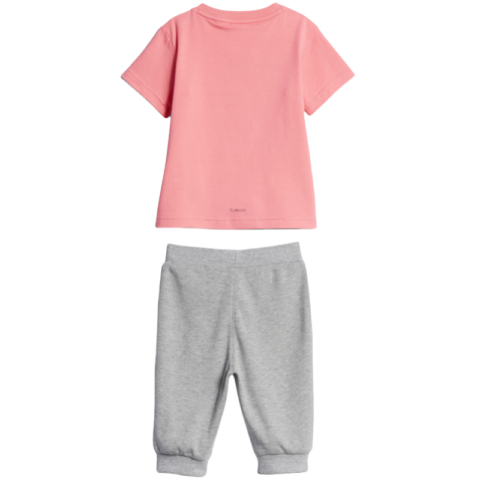 Adidas Casual Sportswear Cow Milk Powder/Medium Heather Gray Infant And Toddler