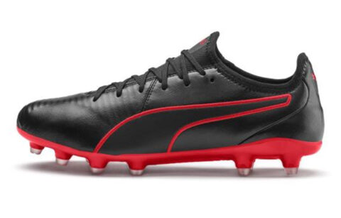 PUMA King Pro Fg PUMA Black High Risk Red