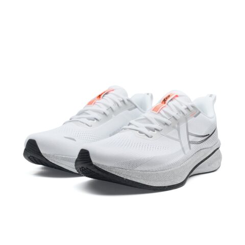XTEP 360X 2.0 LITE Cushioning Breathable Low top Casual Long Distance Running Sprint Running Shoes Men’s Silver White