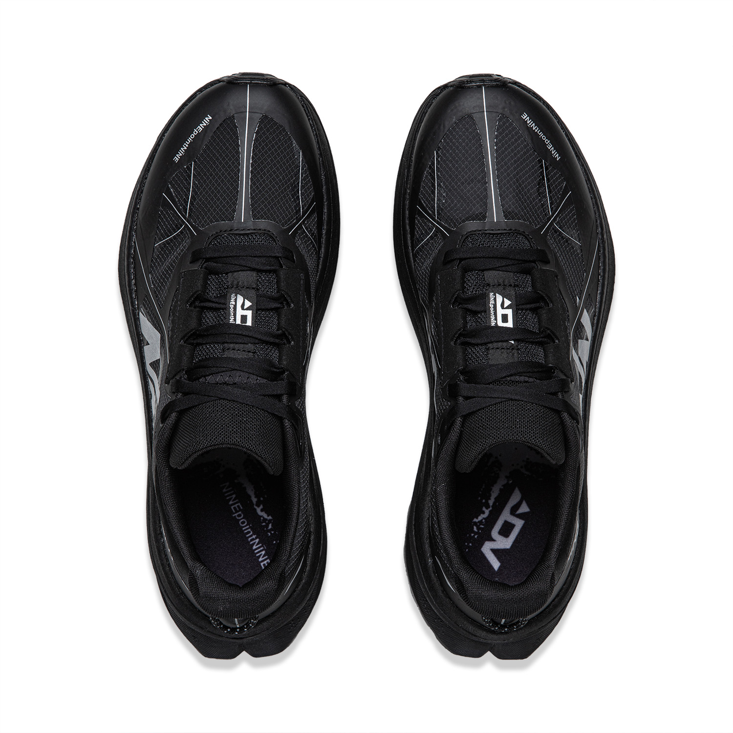 Li Ning Cushioning Slip Resistant Abrasion Resistant Rebound Low top Trail Running Shoes Unisex Black