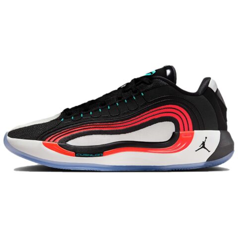 Jordan Luka 4 Slip Resistant Abrasion Resistant Low top Basketball Shoes Men’s Black White Red Asian Version