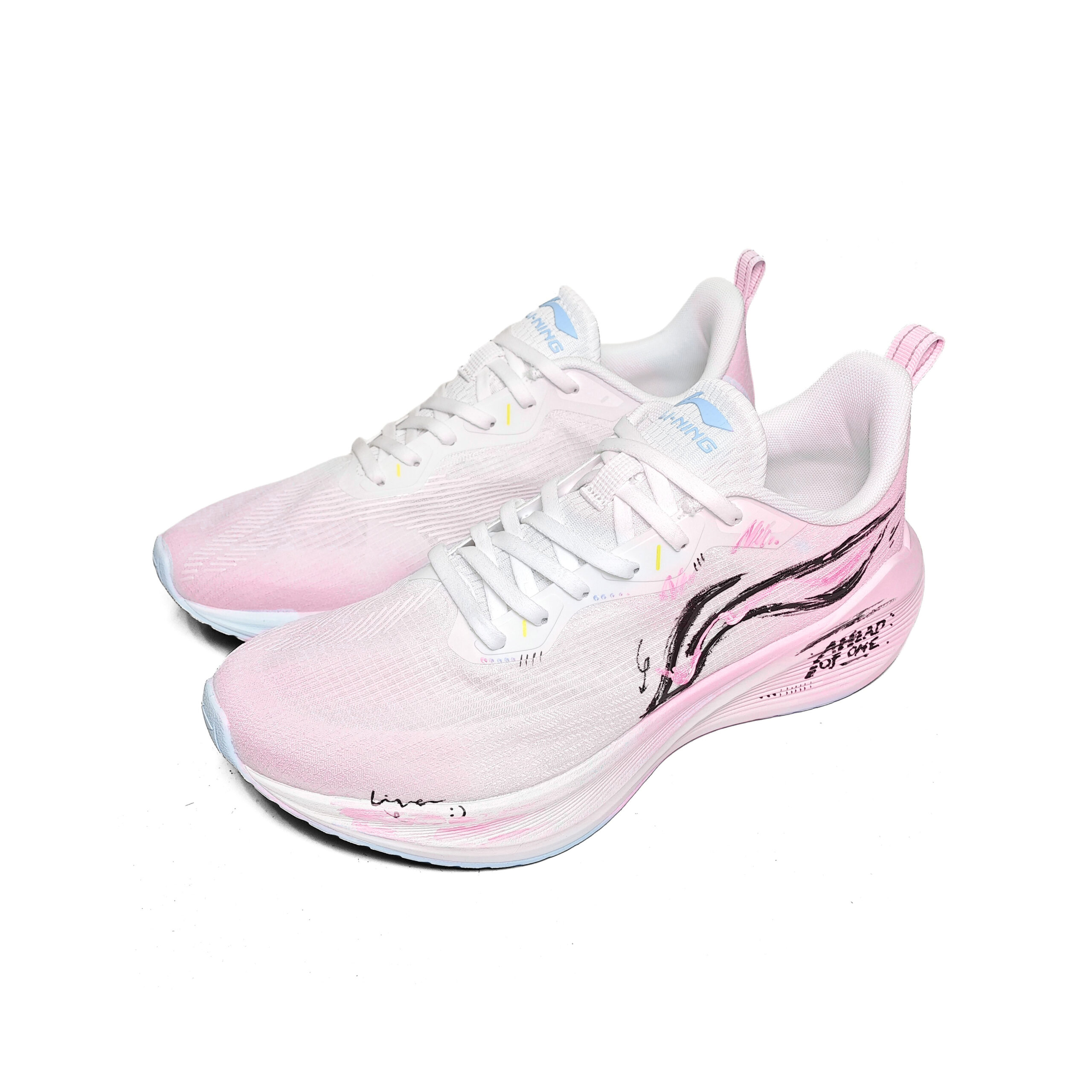 Li Ning Wuyue Running Shoes Men’s Low Top Pink