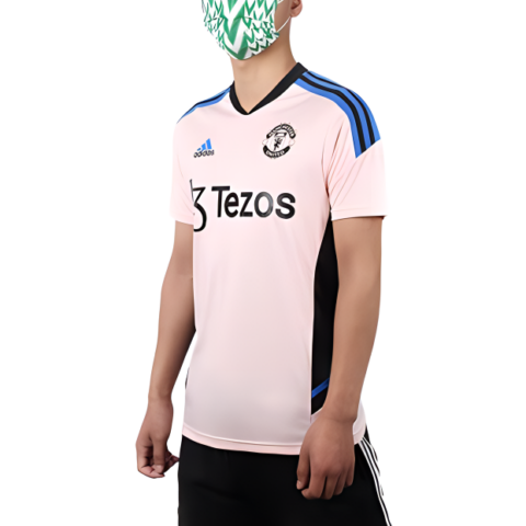 Adidas Manchester United Soccer Jerseys Men’s Ice Crystal Pink Moderate Straight Fit