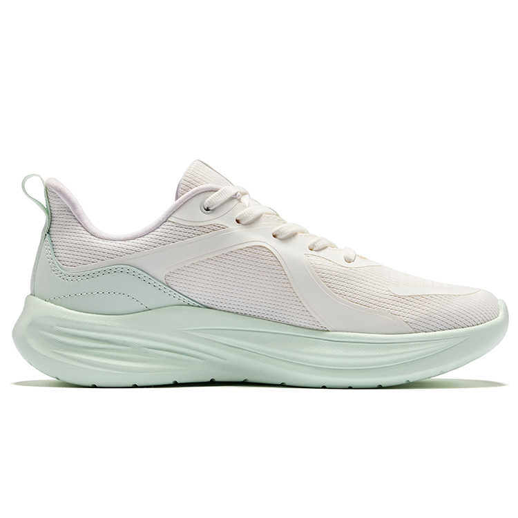 Erke Cushioning Breathable Low top Casual City Commuting Running Shoes Women’s Microcrystal White Purified Water