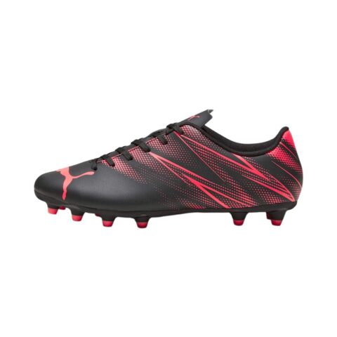 PUMA Attacanto AG Artificial Ground FG Firm Ground Abrasion Resistant Soccer Shoes Men’s Black Red