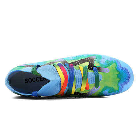 ATAY Cushioning Abrasion Resistant Cushioning, Wear Resistant Soccer Shoes Unisex Blue