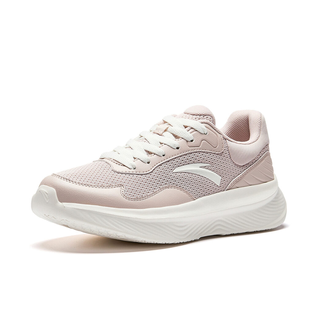 Anta Fabric Low top Running Shoes Women’s Lotus Gray/Ivory White