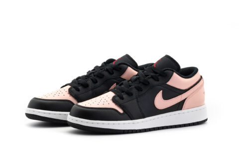 Jordan Air Jordan 1 Box Low top Vintage Basketball Shoes Unisex Black Pink