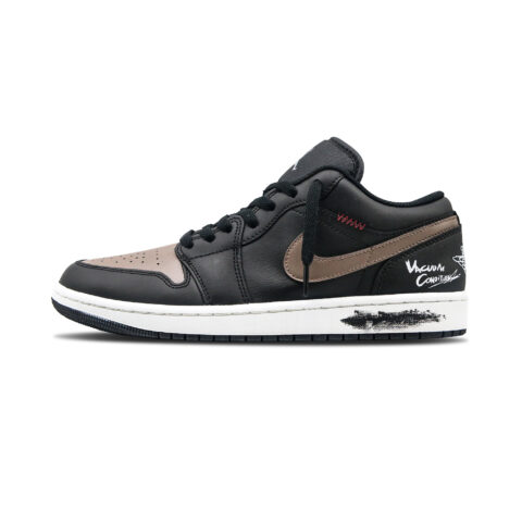 Jordan Air Jordan 1 ‘Dark Roast’ Abrasion Resistant Low top Vintage Basketball Shoes Men’s Black Brown