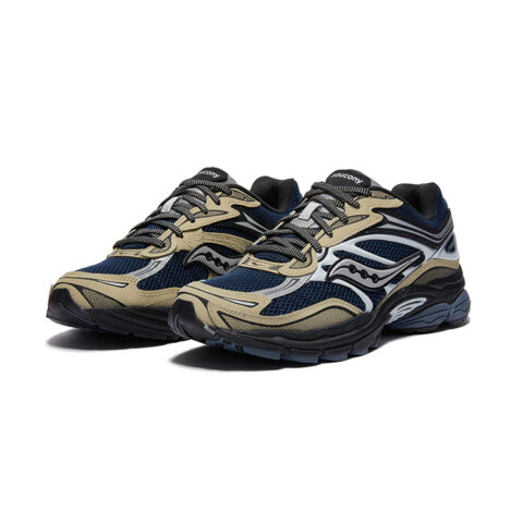 Saucony Pro Grid Omni 9 Low top Running Shoes Unisex Dark Blue Beige