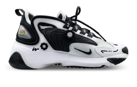 Nike Zoom 2K Cushioning Slip Resistant Breathable Mid top Running Shoes Unisex Black White
