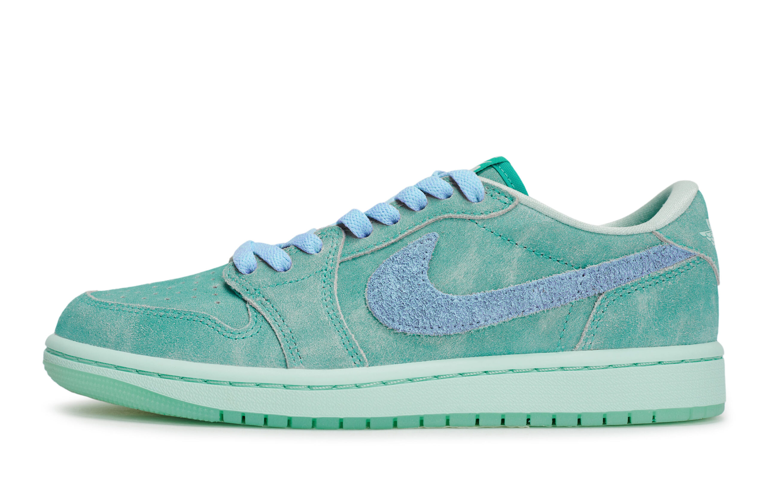 Jordan Air Jordan 1 Vintage Basketball Shoes Women’s Low Top Blue/Green