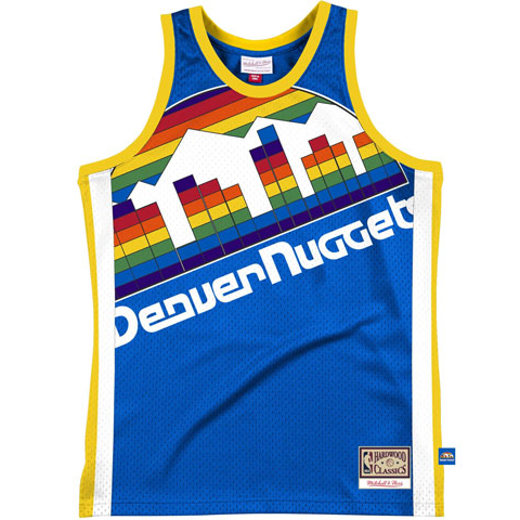 Mitchell Ness Basketball Jerseys Men’s Blue Moderate Straight Fit