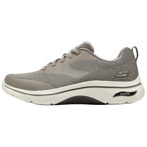 Skechers MEN’S GO WALK Wear resistant And Lightweight Low top Casual Shoes Men’s Taupe