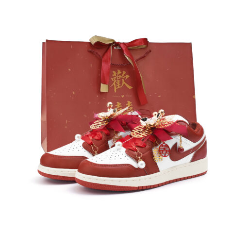 Jordan Air Jordan 1 Low top Vintage Basketball Shoes Women’s Red