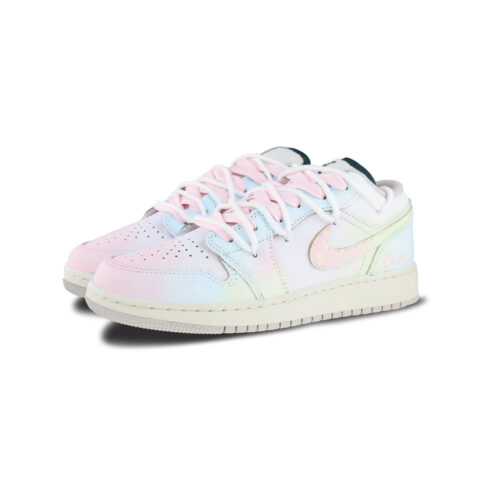 Jordan Air Jordan 1 Leather Abrasion Resistant Abrasion Resistant Low top Vintage Basketball Shoes Unisex Multicolor