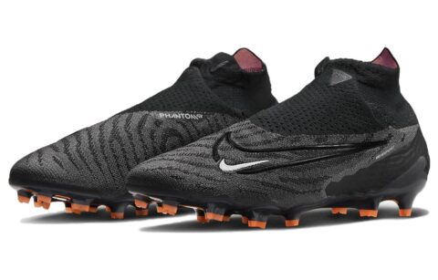 Nike Gripknit Phantom Gx Elite Dynamic Fit Fg Black Dark Smoke Grey Total Orange