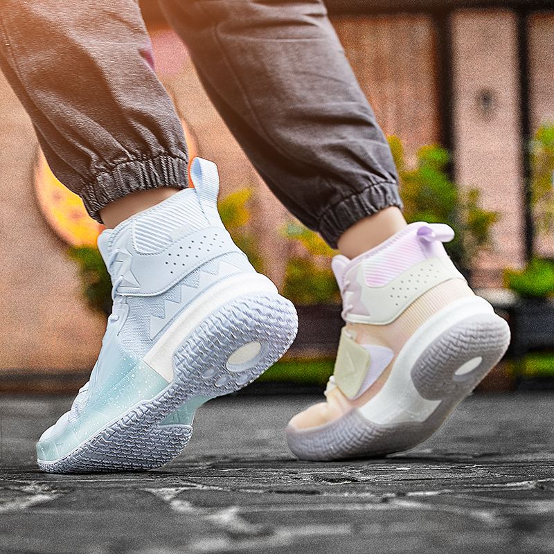 PEAK State Pole Textile, Synthetic Leather Cushioning Slip Resistant Anti Rollover High top Basketball Shoes Men’s
