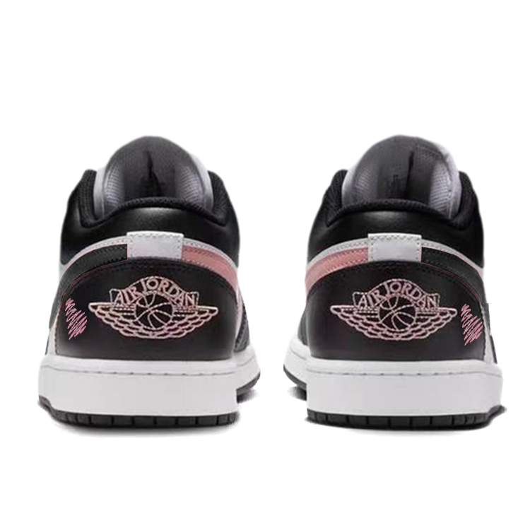 Jordan Air Jordan 1 Vintage Basketball Shoes Unisex Low Top Black/Pink