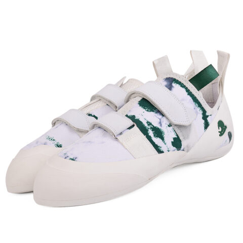 LUFU Slip Resistant Abrasion Resistant Low top Rock Climbing Shoes Unisex White