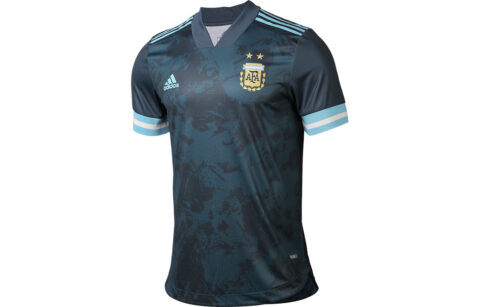 adidas Argentina Away Authentic Jersey Blue