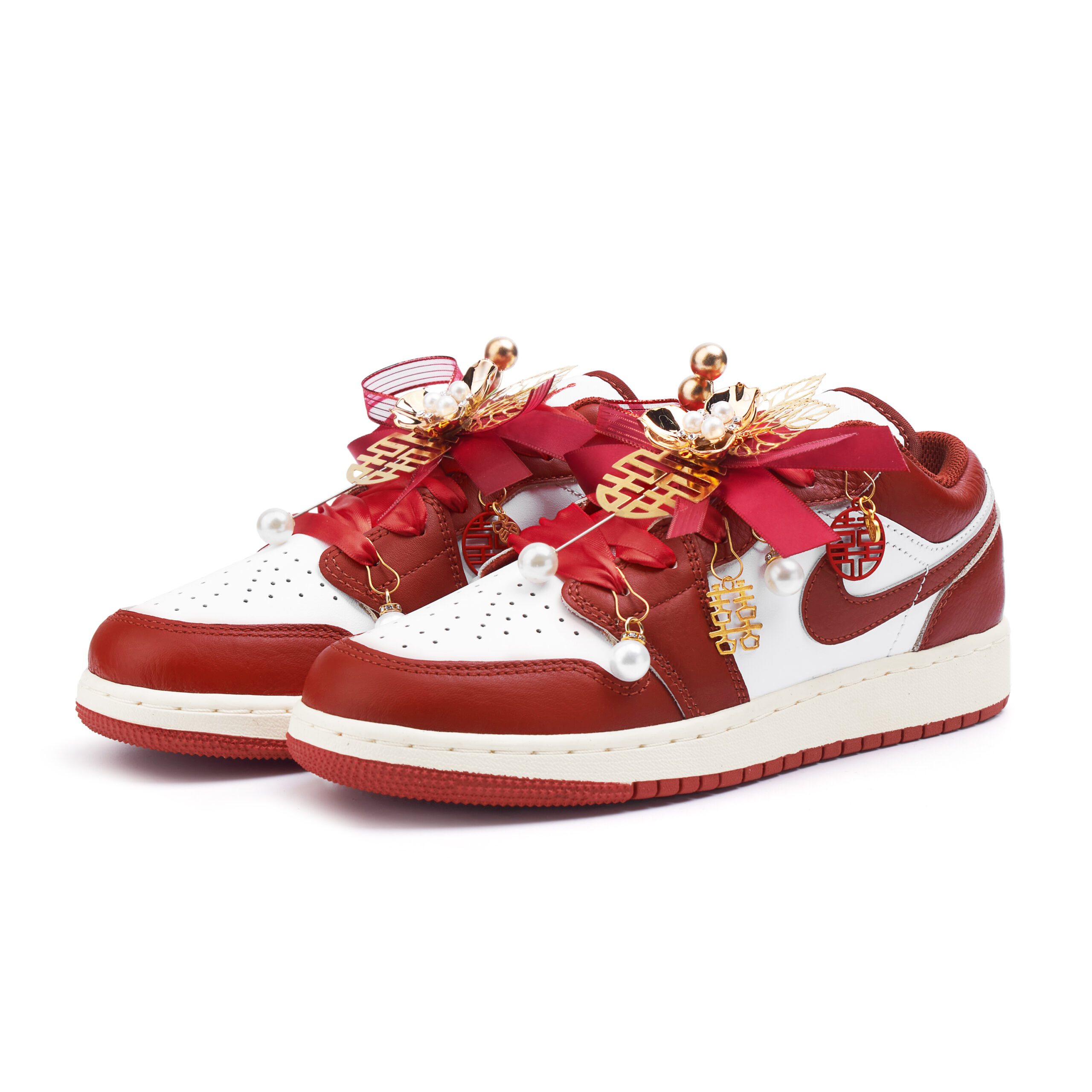 Jordan Air Jordan 1 Low top Vintage Basketball Shoes Women’s Red