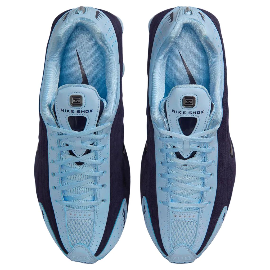 Nike Shox R4 Breathable Running Shoes Women’s Blue