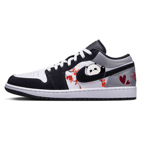 Jordan Air Jordan 1 Vintage Basketball Shoes Unisex Low Top White/Black