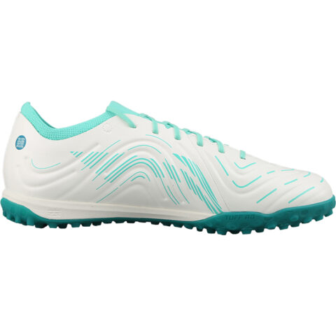 Li Ning TF Turf Artificial Turf Slip Resistant Abrasion Resistant Soccer Shoes Unisex White Green