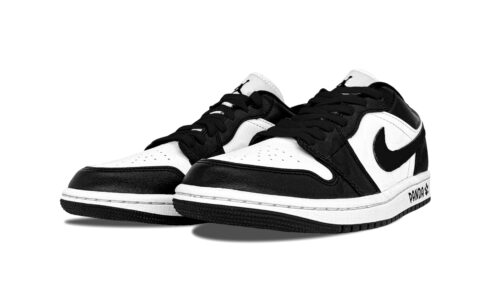 Jordan Air Jordan 1 Trendy And Cool Panda Abrasion Resistant Abrasion Resistant Low top Vintage Basketball Shoes Unisex
