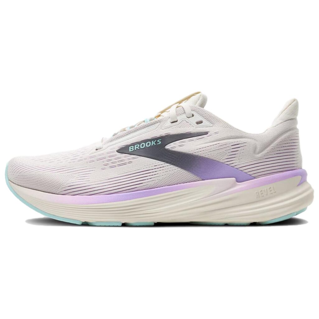 Brooks Revel 8 Breathable Running Shoes Women’s White Purple
