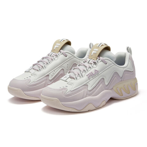 FILA FUSION Low top Vintage Basketball Shoes Women’s Light Gray Purple