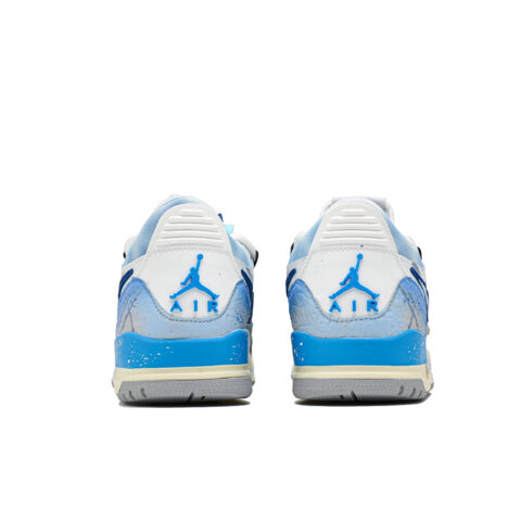 Jordan Legacy 312 Sea Tide Navigation Synthetic Leather Cushioning, Wear Resistant Low top Vintage Basketball Shoes