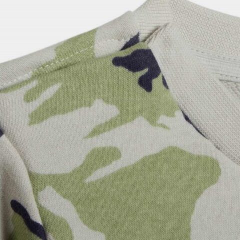 Adidas Originals Casual Sportswear Set Track Gray/Acid Green/Dark Gray Navy Blue/White Kids’