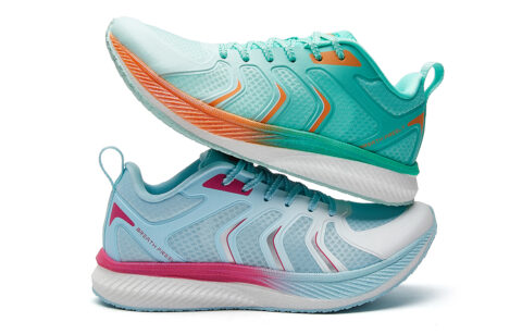 VOIT Running Shoes Unisex Low Top Green Blue